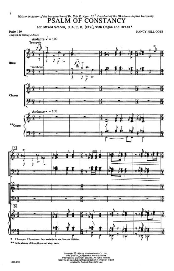 Psalm Of Constancy